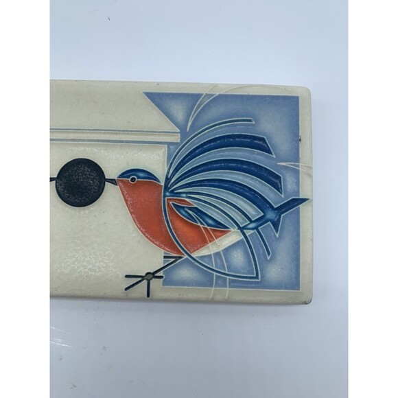 Motawi Tile works Blue Bird Homecoming 4x8 - Picture 3 of 5